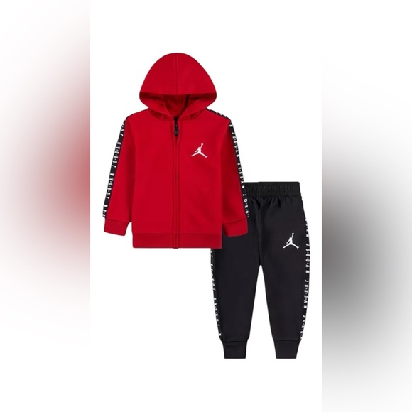 NWOT Baby Boys Air 23 Full Zip Hoodie and Jogger, 2 Piece Set size 12m - Picture 1 of 5